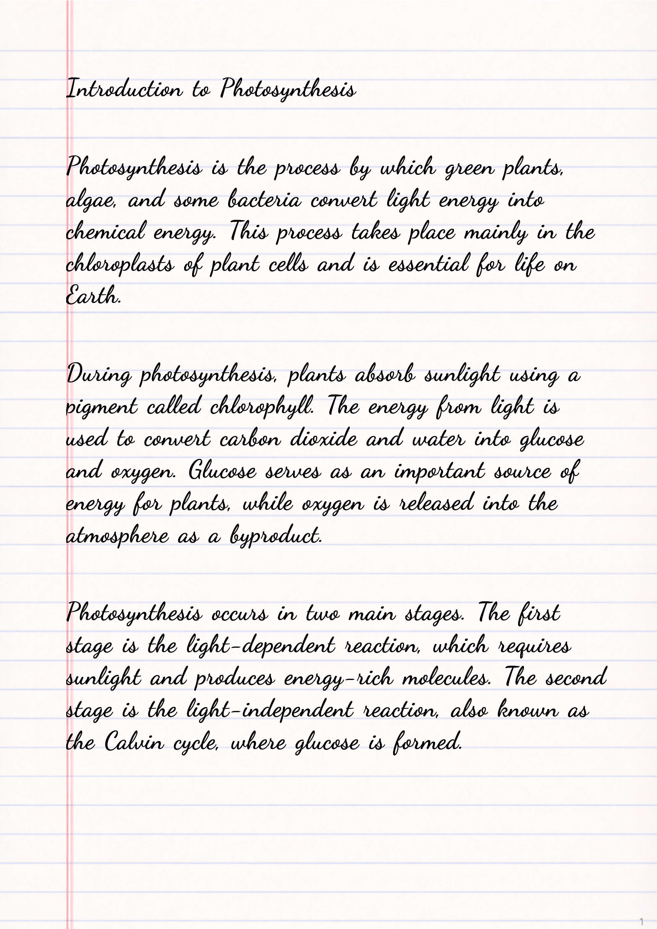 Example 3: Short Reminder Note